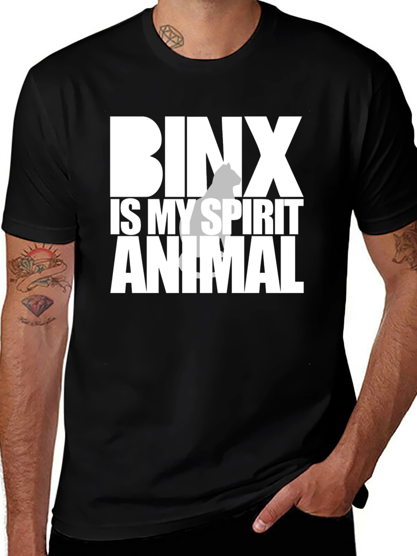 Binx Spirit Animal T-Shirt - Halloween Cat Lover Tee