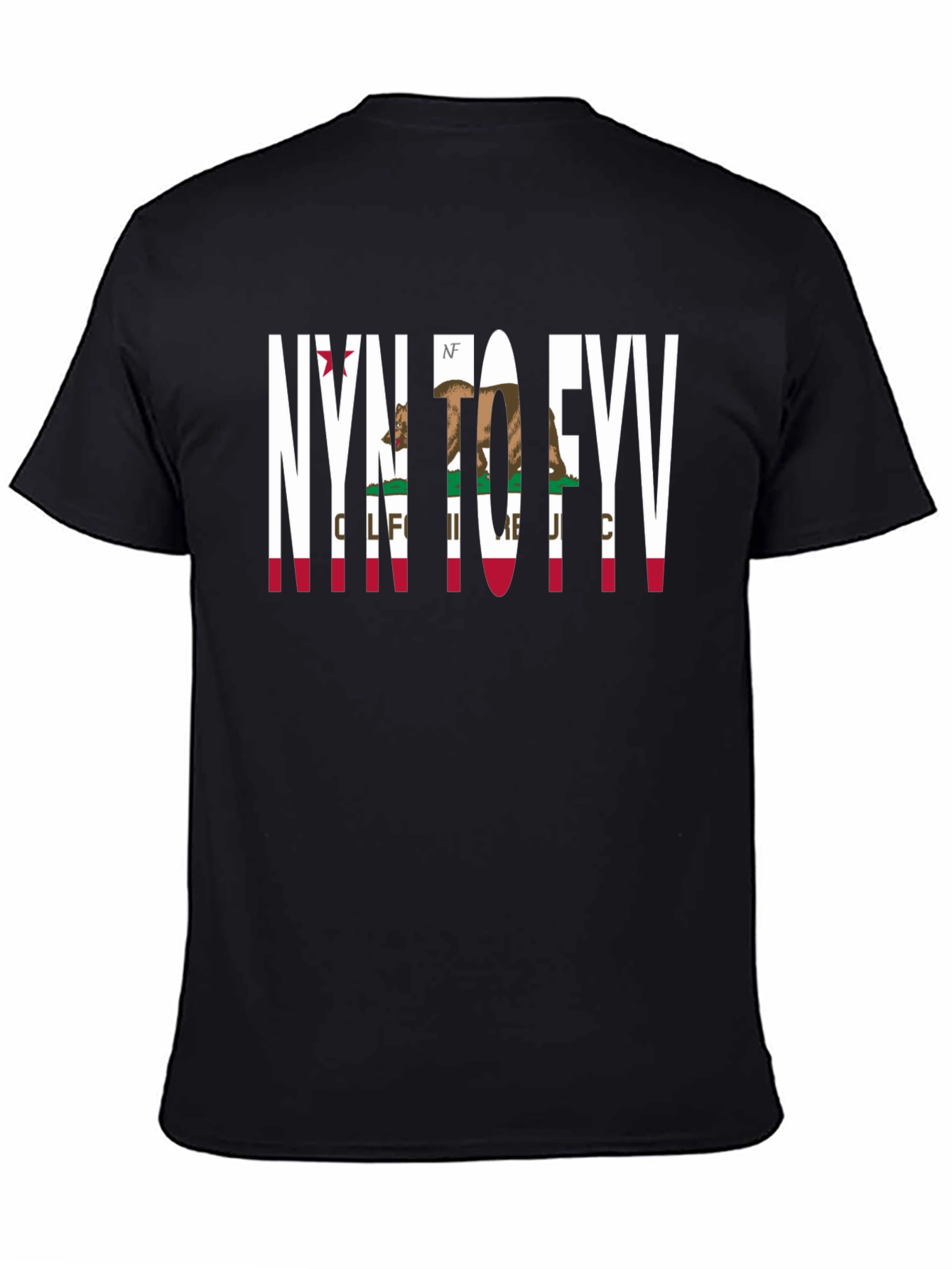 NYN to FYV Cali Bear Black T-Shirt