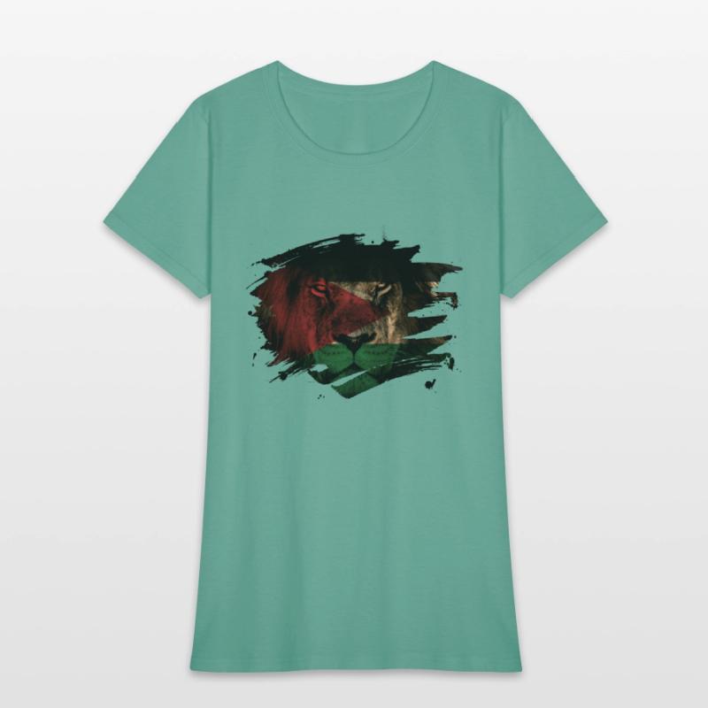 Jordan Lion Flag Paint Splatter
