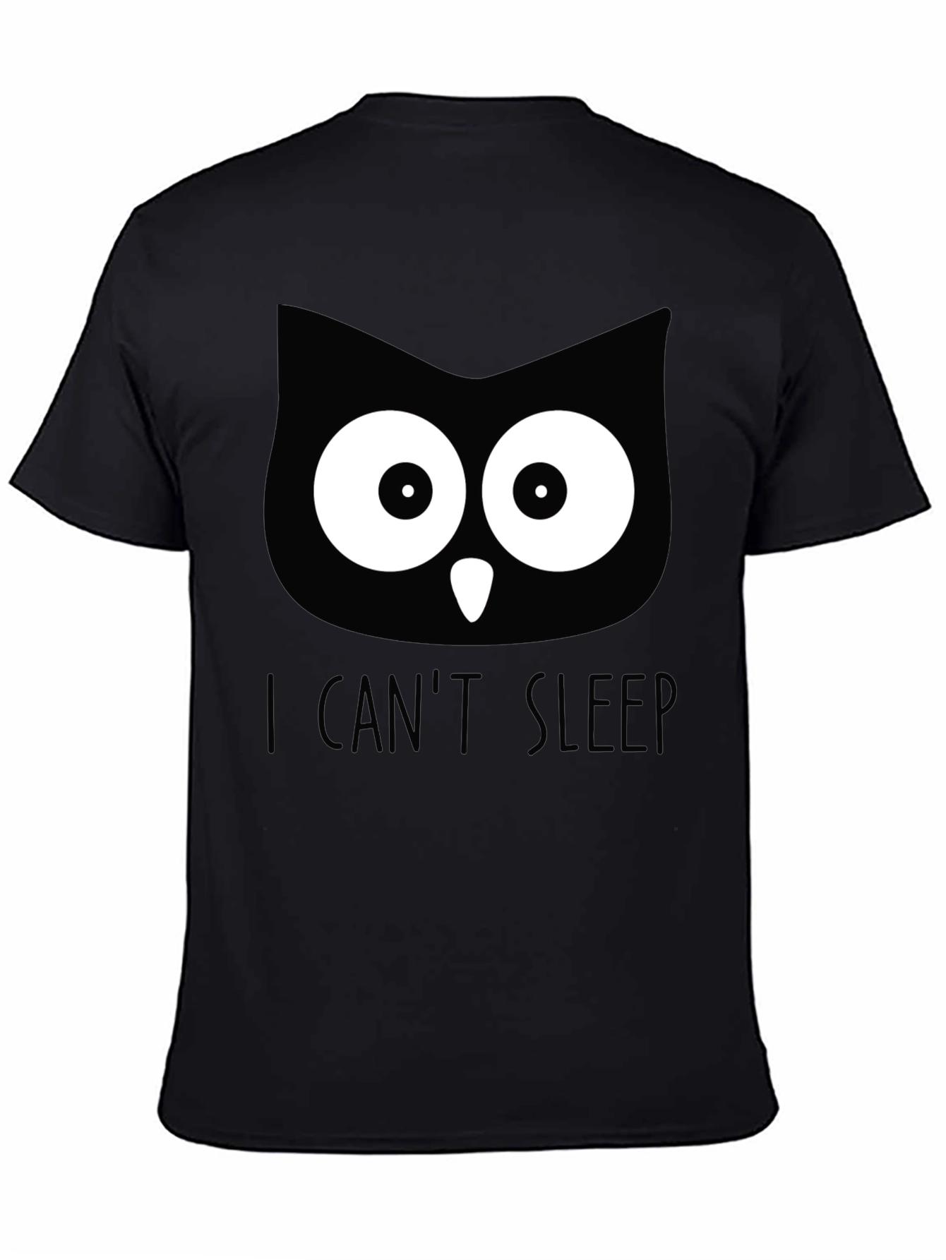 I Cant Sleep Owl Graphic T-Shirt
