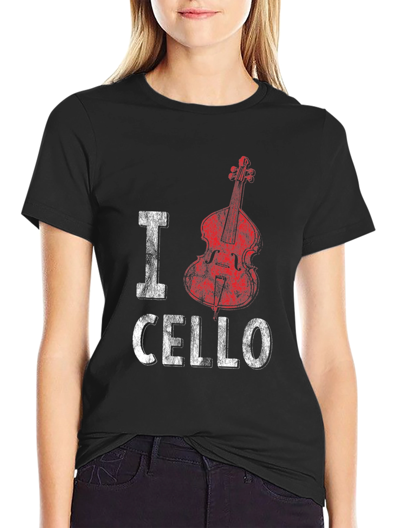 I Cello Music T-Shirt - Musician Graphic Tee