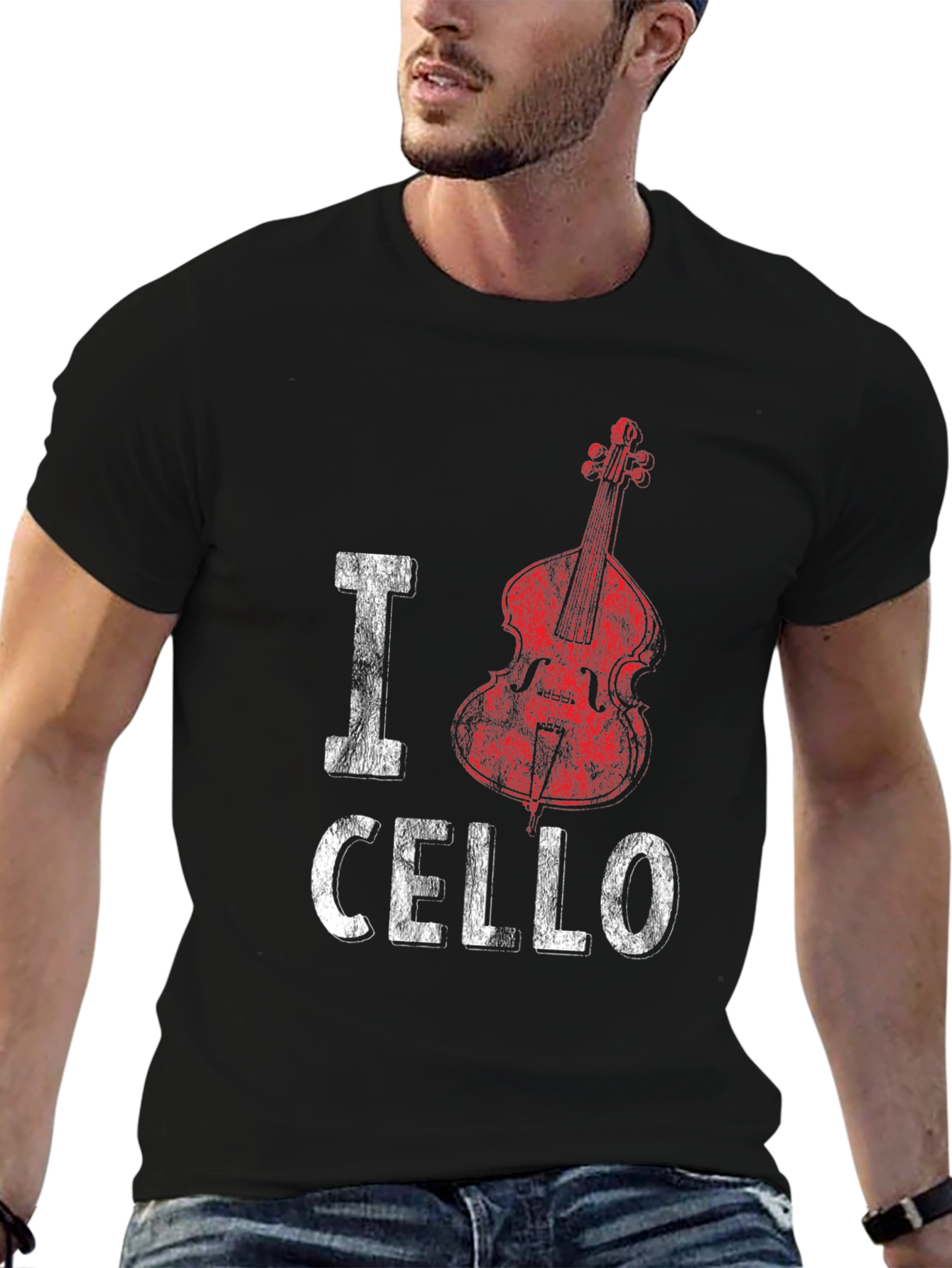 I Cello Music T-Shirt - Musician Graphic Tee