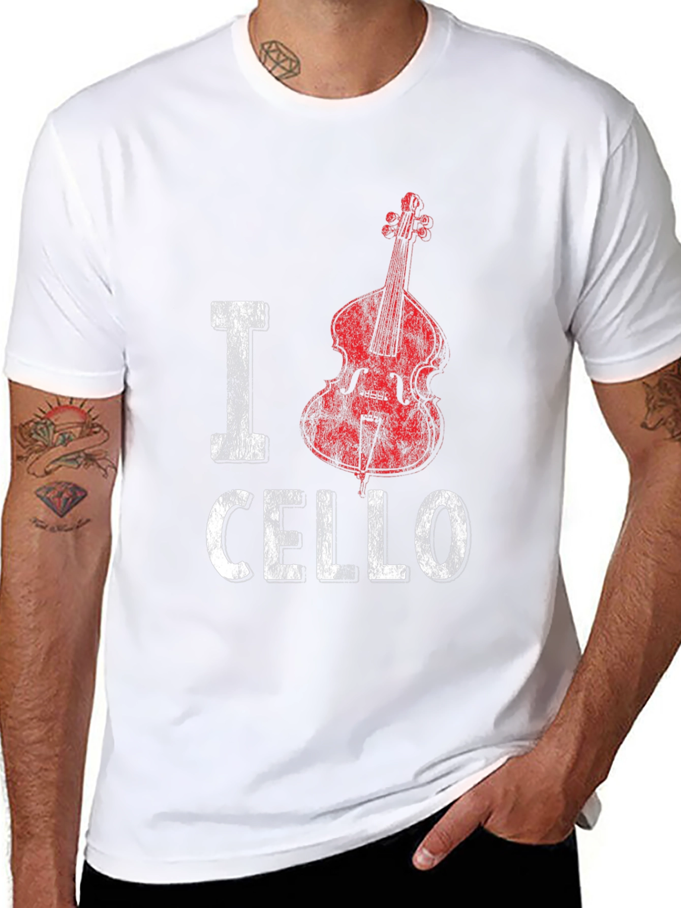 I Cello Music T-Shirt - Musician Graphic Tee