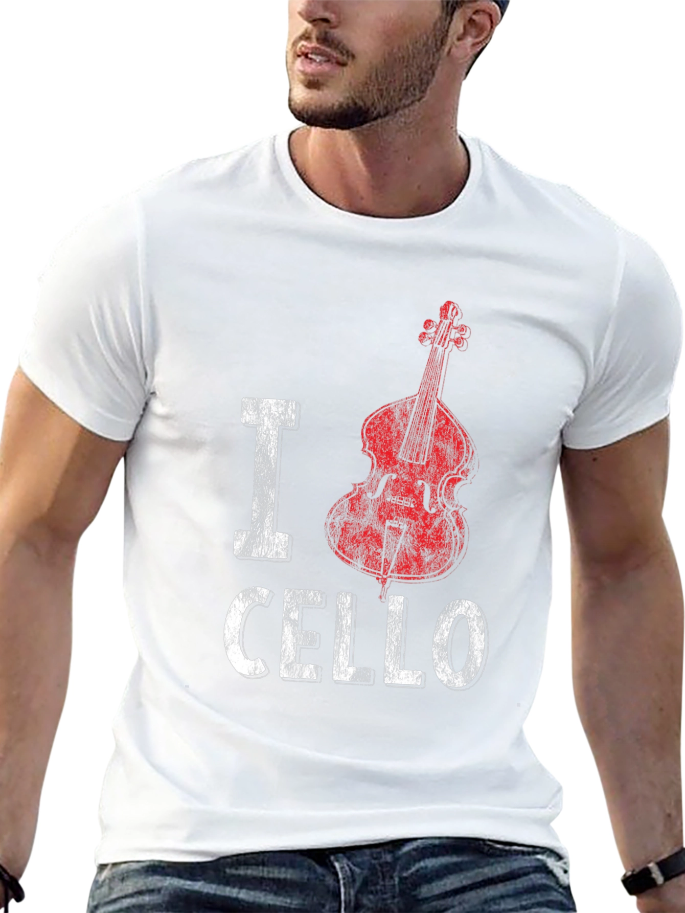 I Cello Music T-Shirt - Musician Graphic Tee