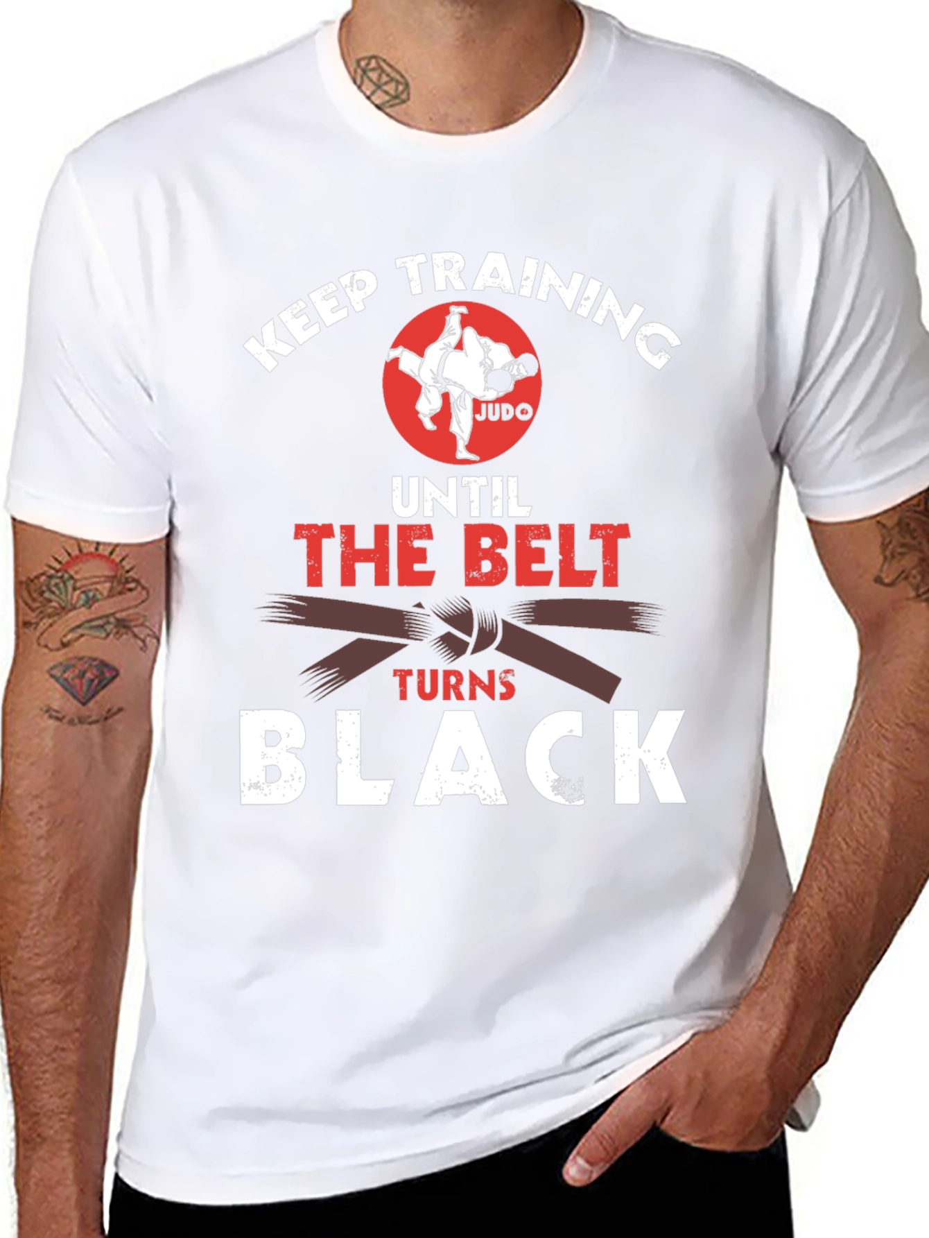Judo Training Black Belt T-Shirt