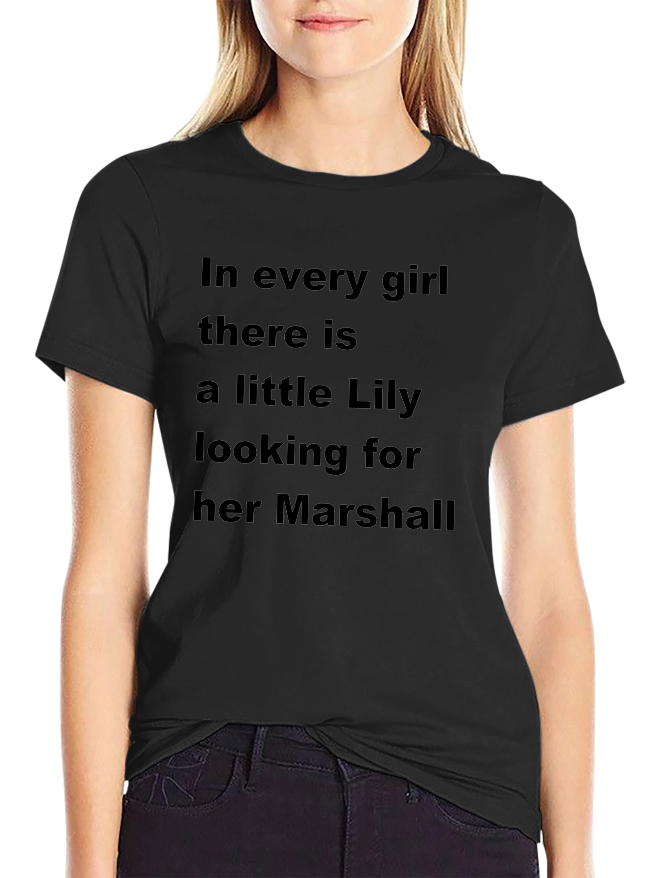 Lily and Marshall Graphic Tee - Black