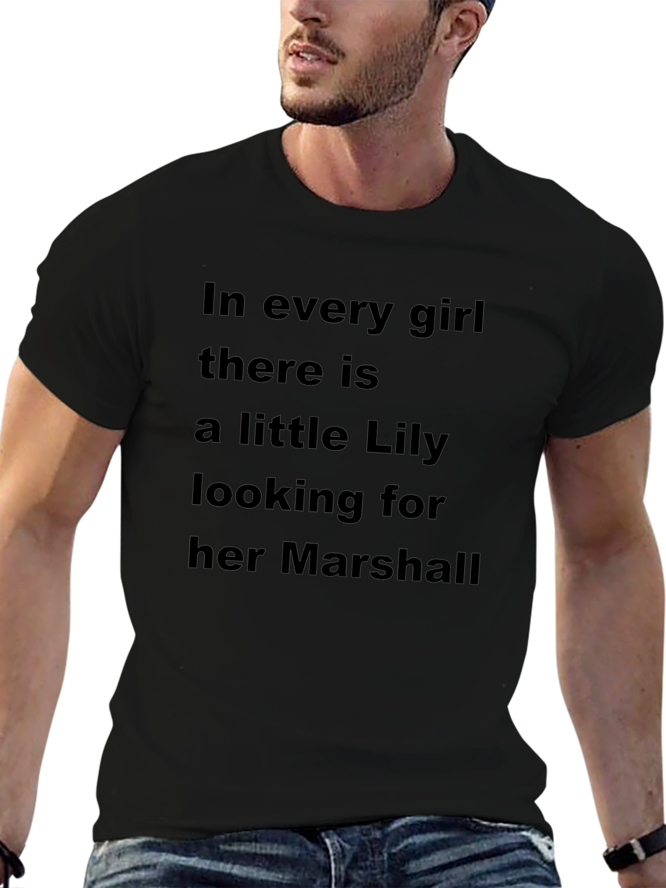 Lily and Marshall Graphic Tee - Black