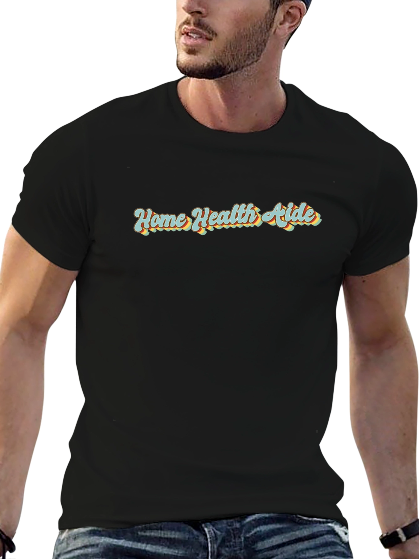 Home Health Aide Retro Style T-Shirt