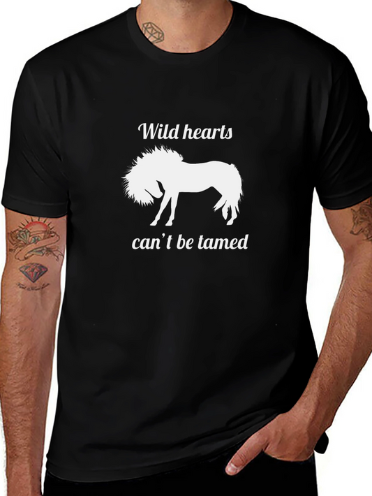 Wild Hearts Horse Graphic T-Shirt