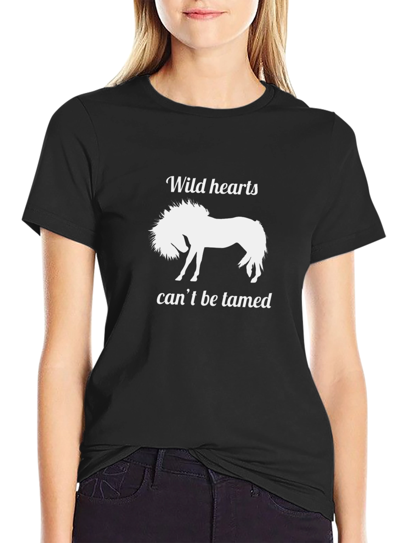 Wild Hearts Horse Graphic T-Shirt