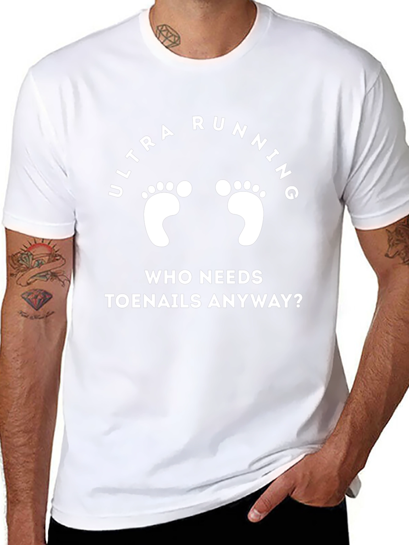 Ultra Running Toenails Funny Graphic Tee