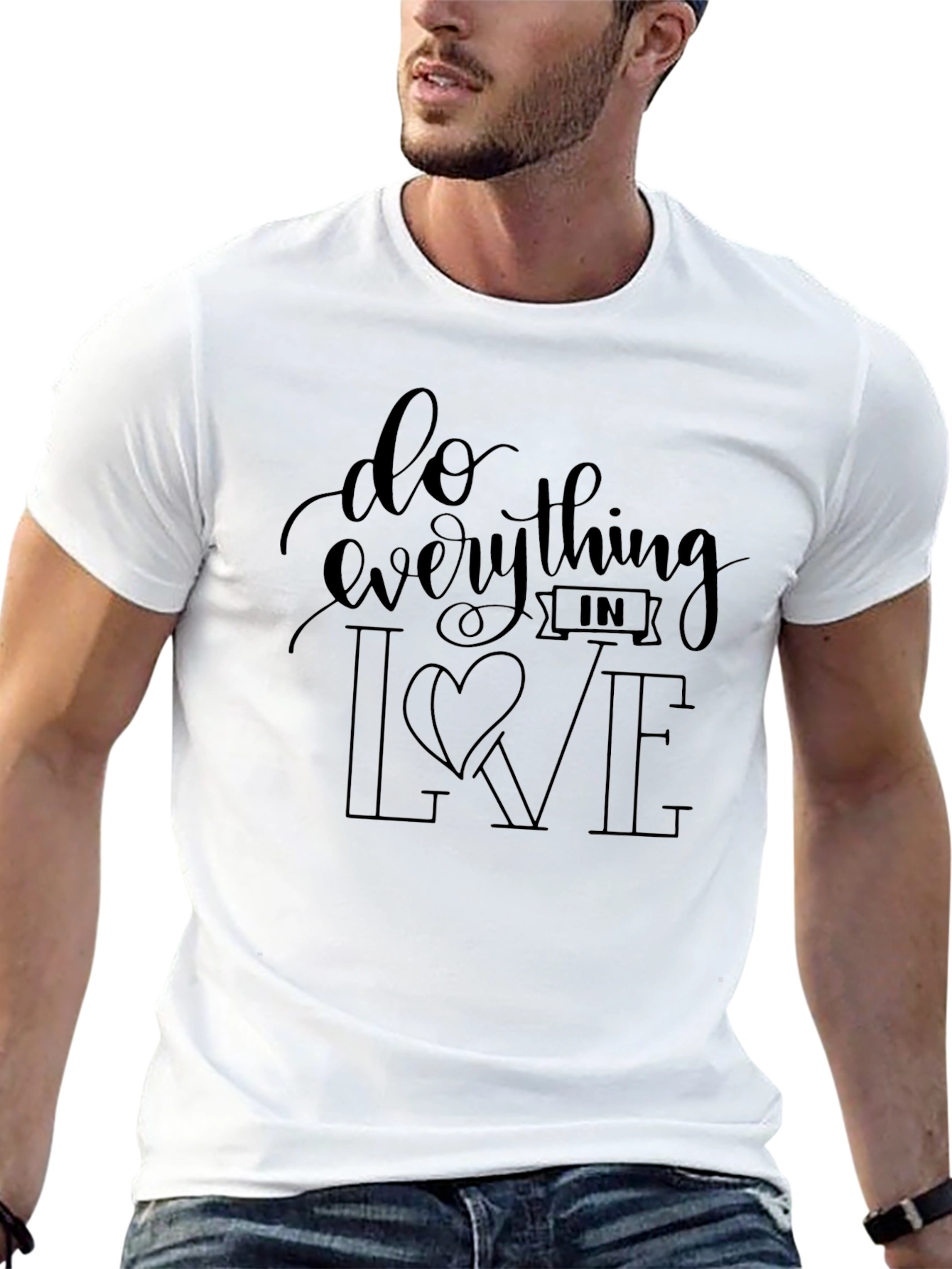 Do Everything In Love T-Shirt - Black