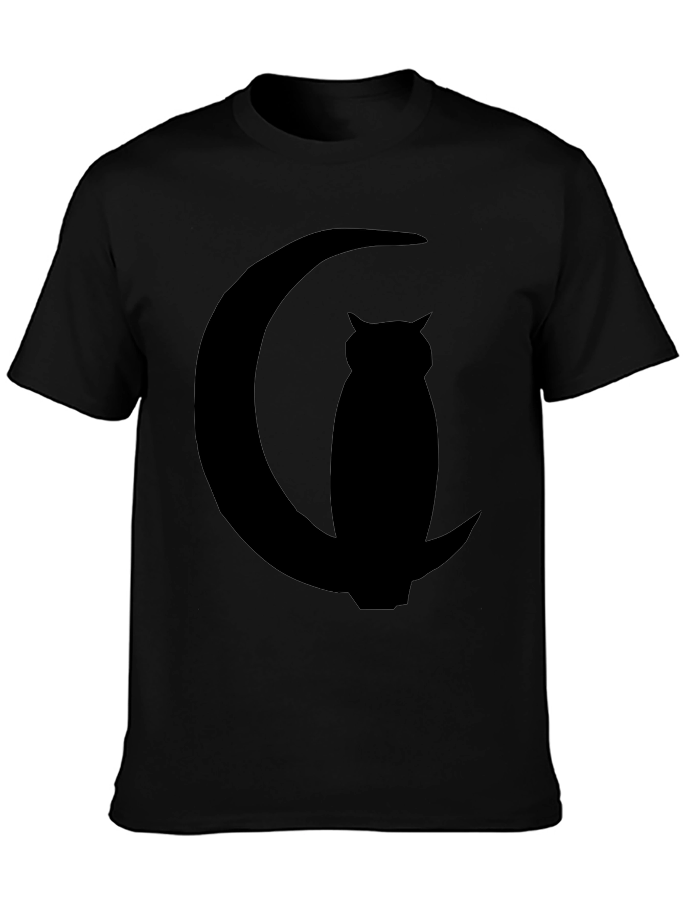 Owl Moon Silhouette T-Shirt - Black Graphic Tee