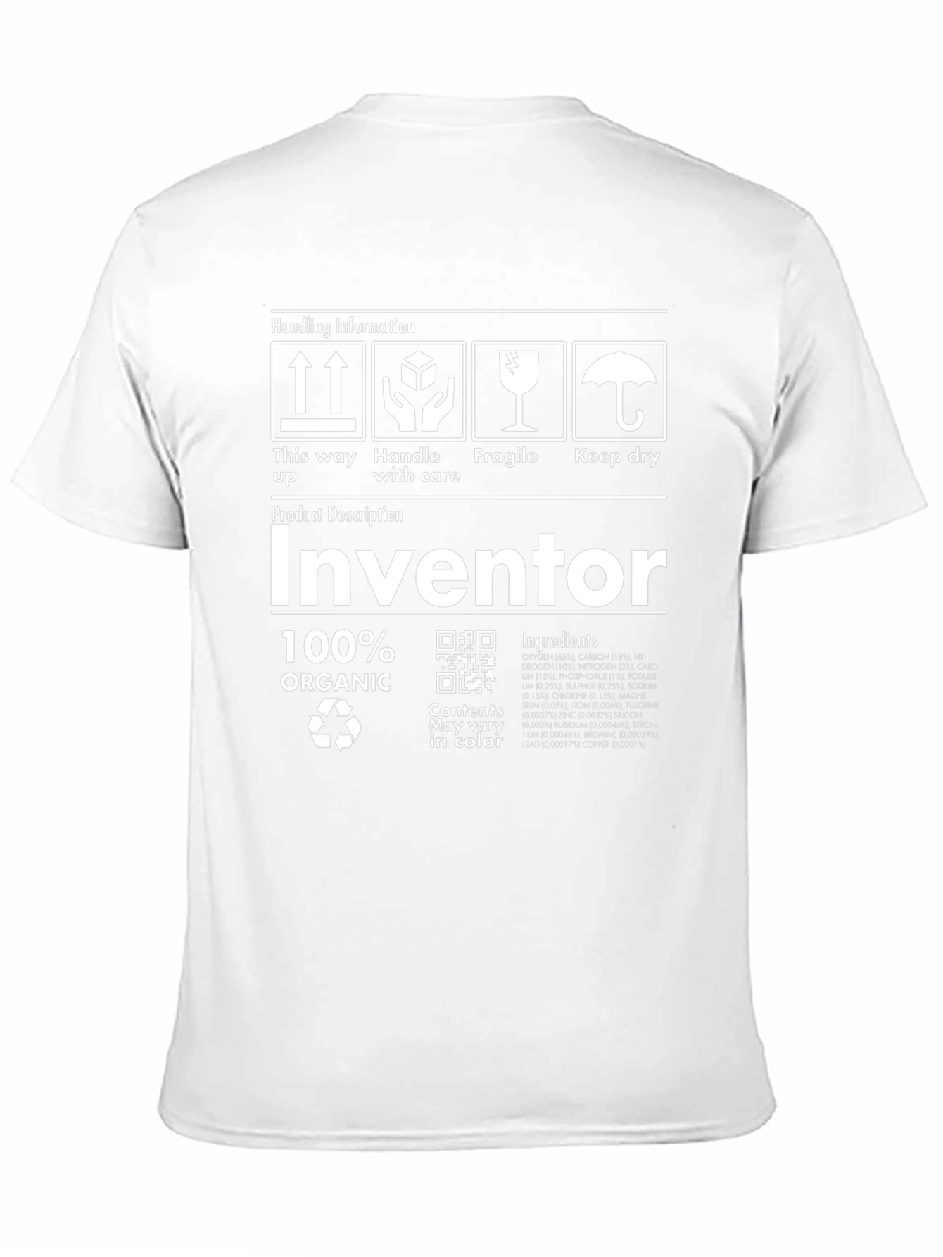 Inventor 100% Organic Funny T-Shirt