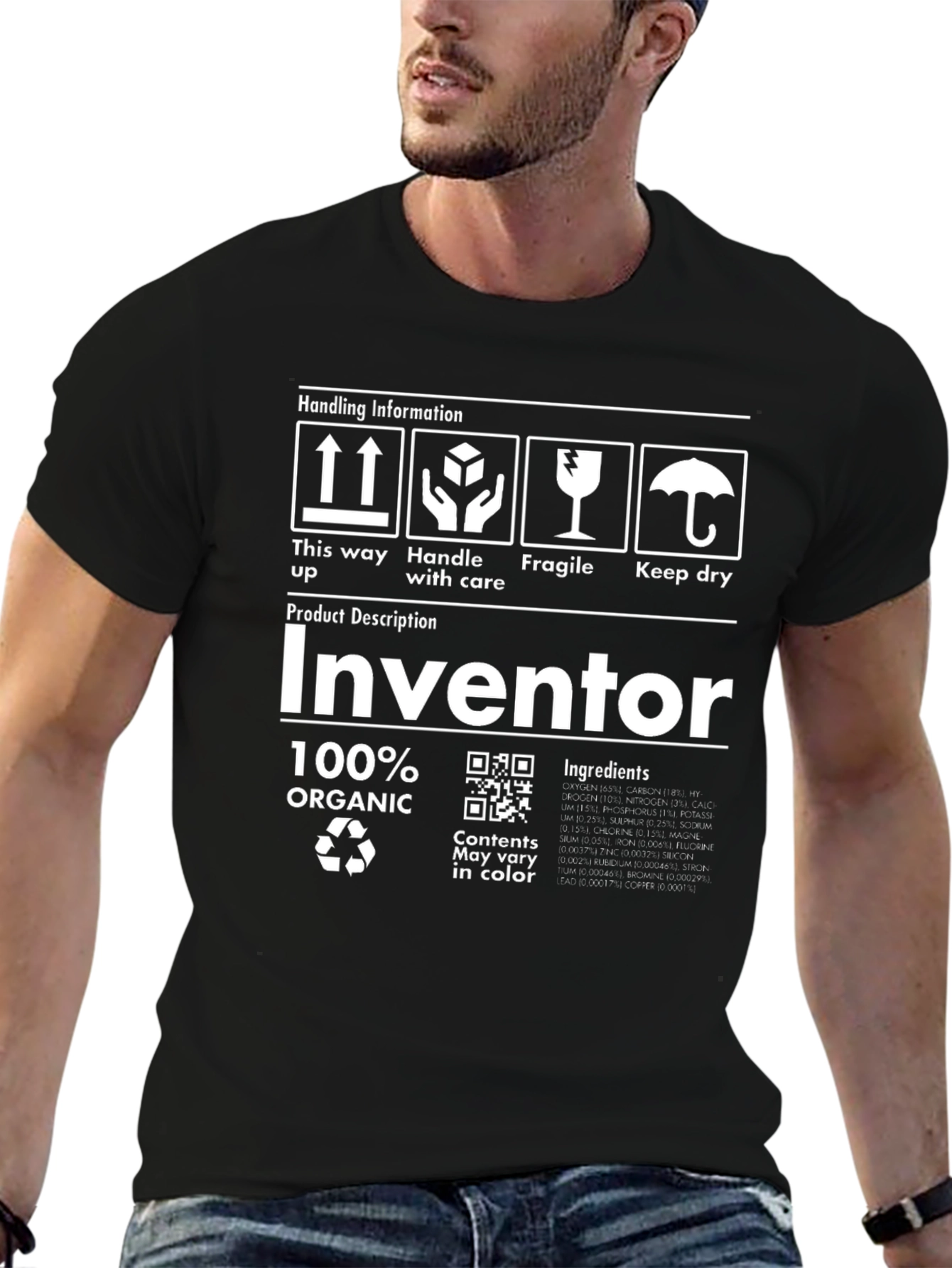 Inventor 100% Organic Funny T-Shirt