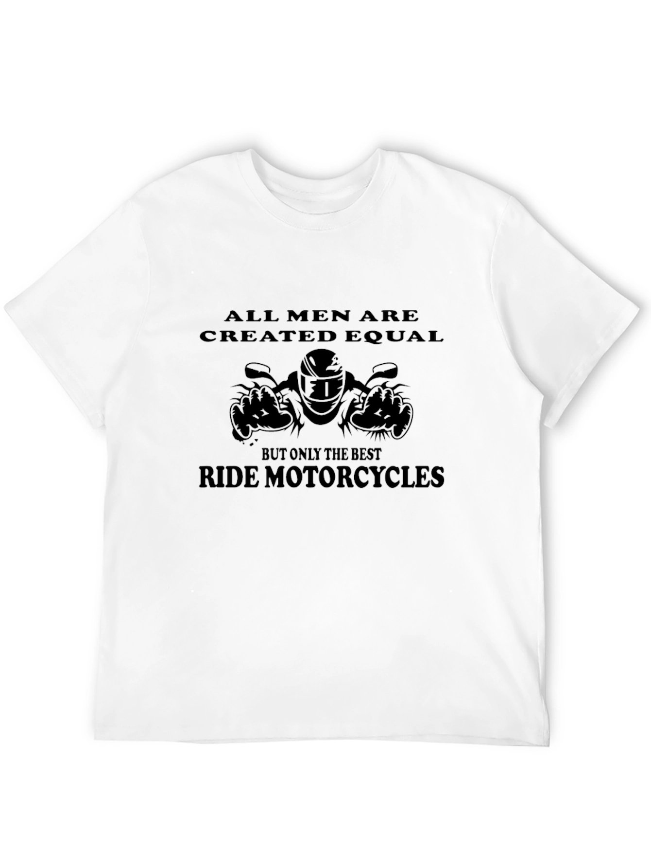 Mens Black Motorcycle T-Shirt