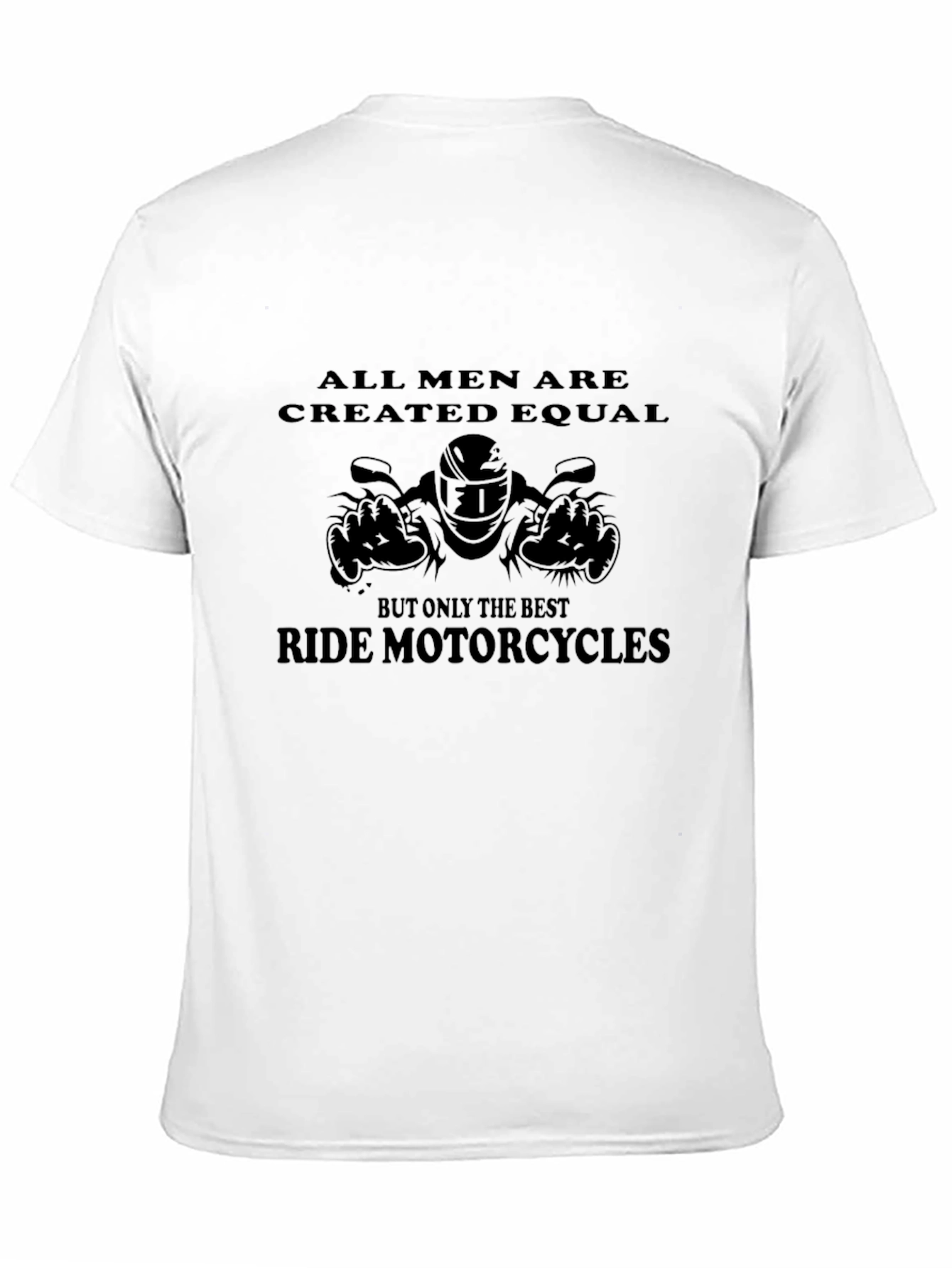 Mens Black Motorcycle T-Shirt