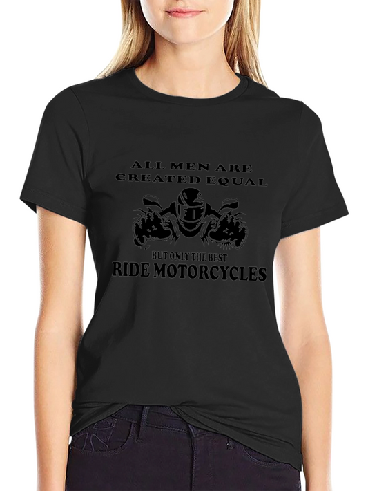 Mens Black Motorcycle T-Shirt