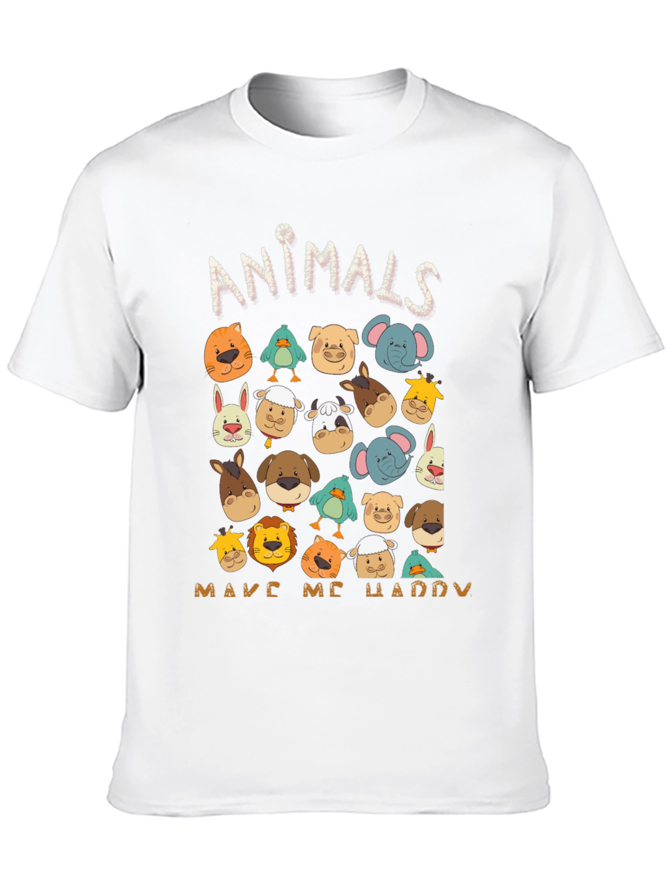 Animals Make Me Happy T-Shirt