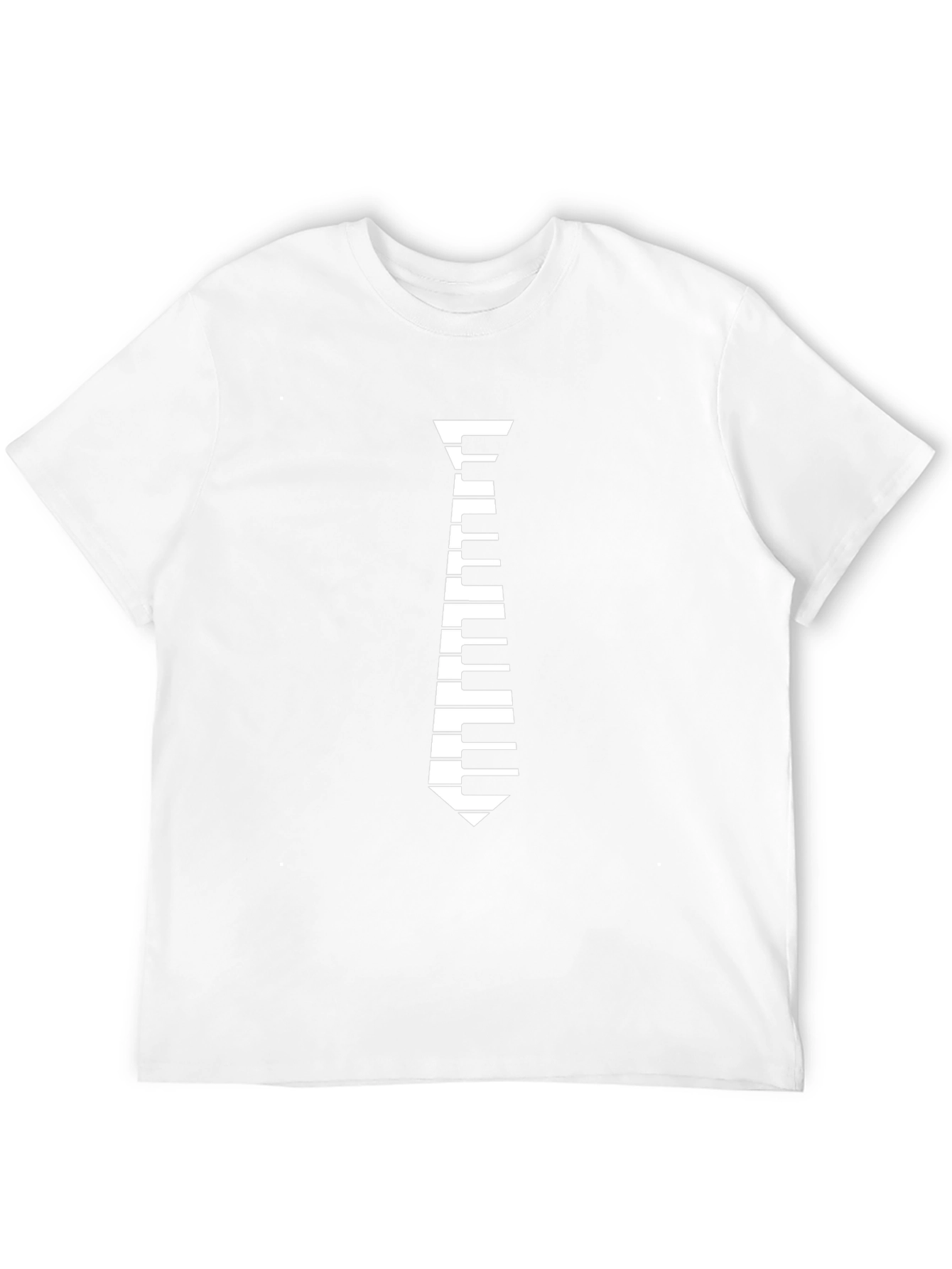 Piano Tie T-Shirt - Musicians Novelty Tee