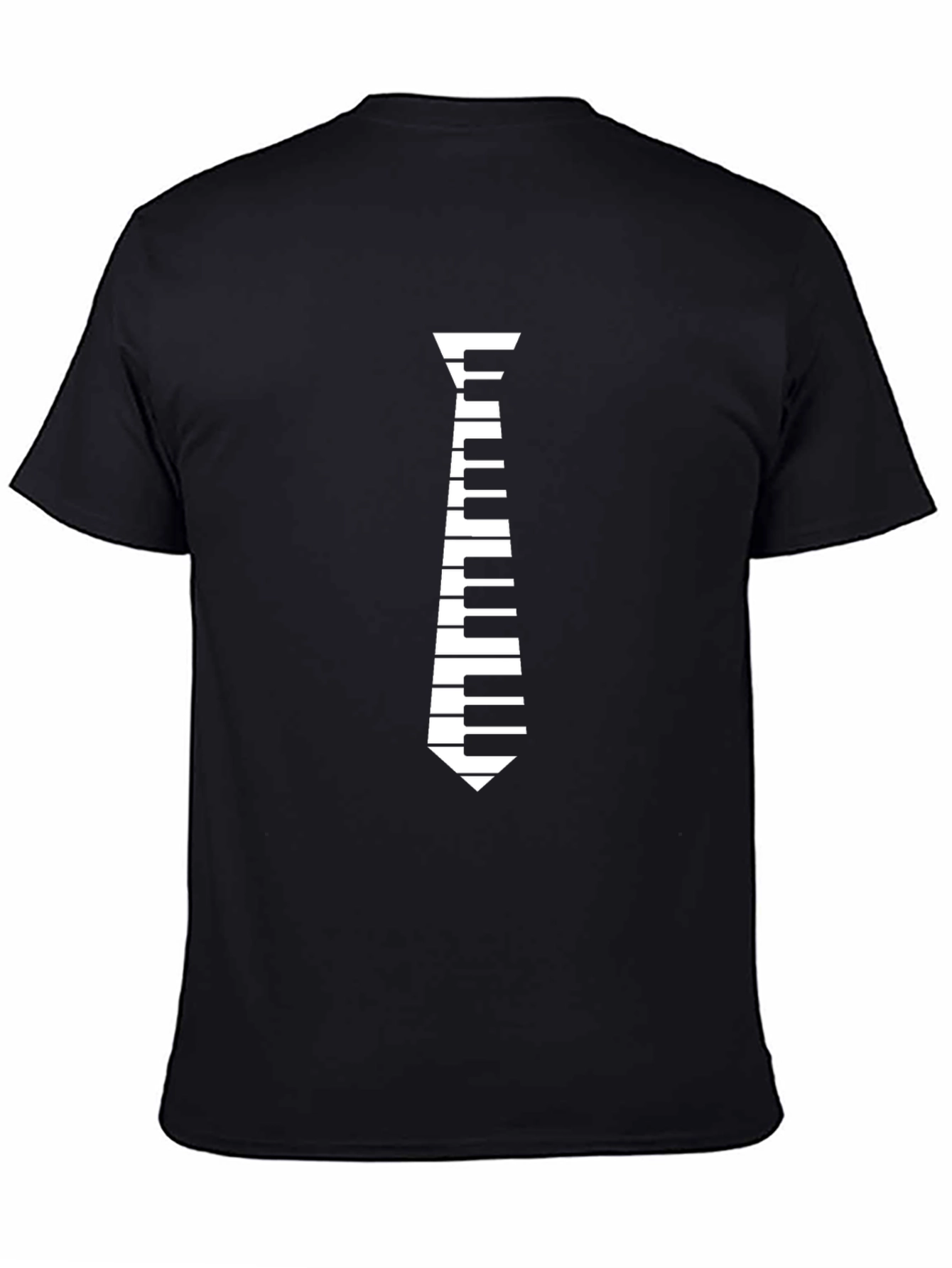 Piano Tie T-Shirt - Musicians Novelty Tee