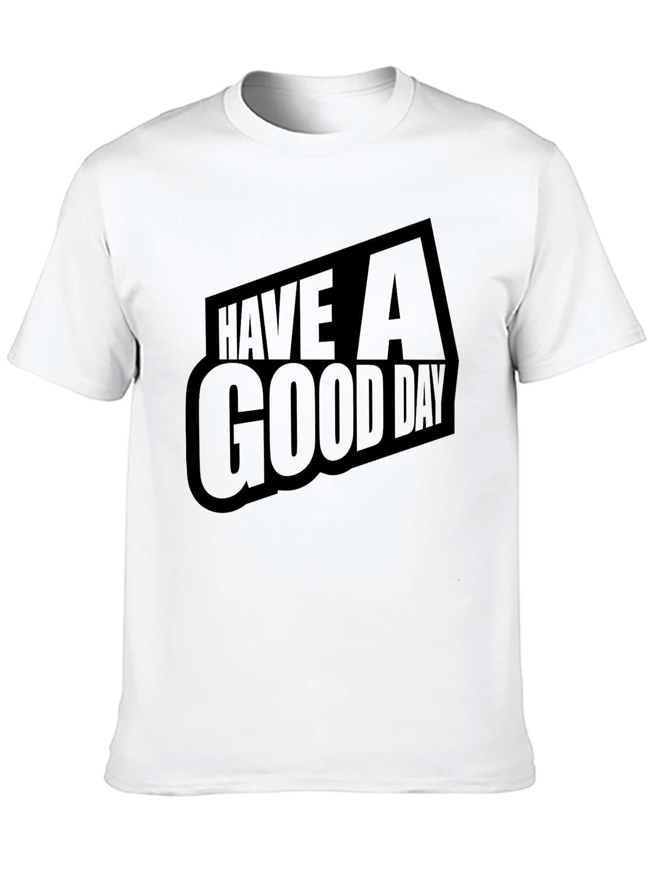 Have A Good Day Black Graphic Tee