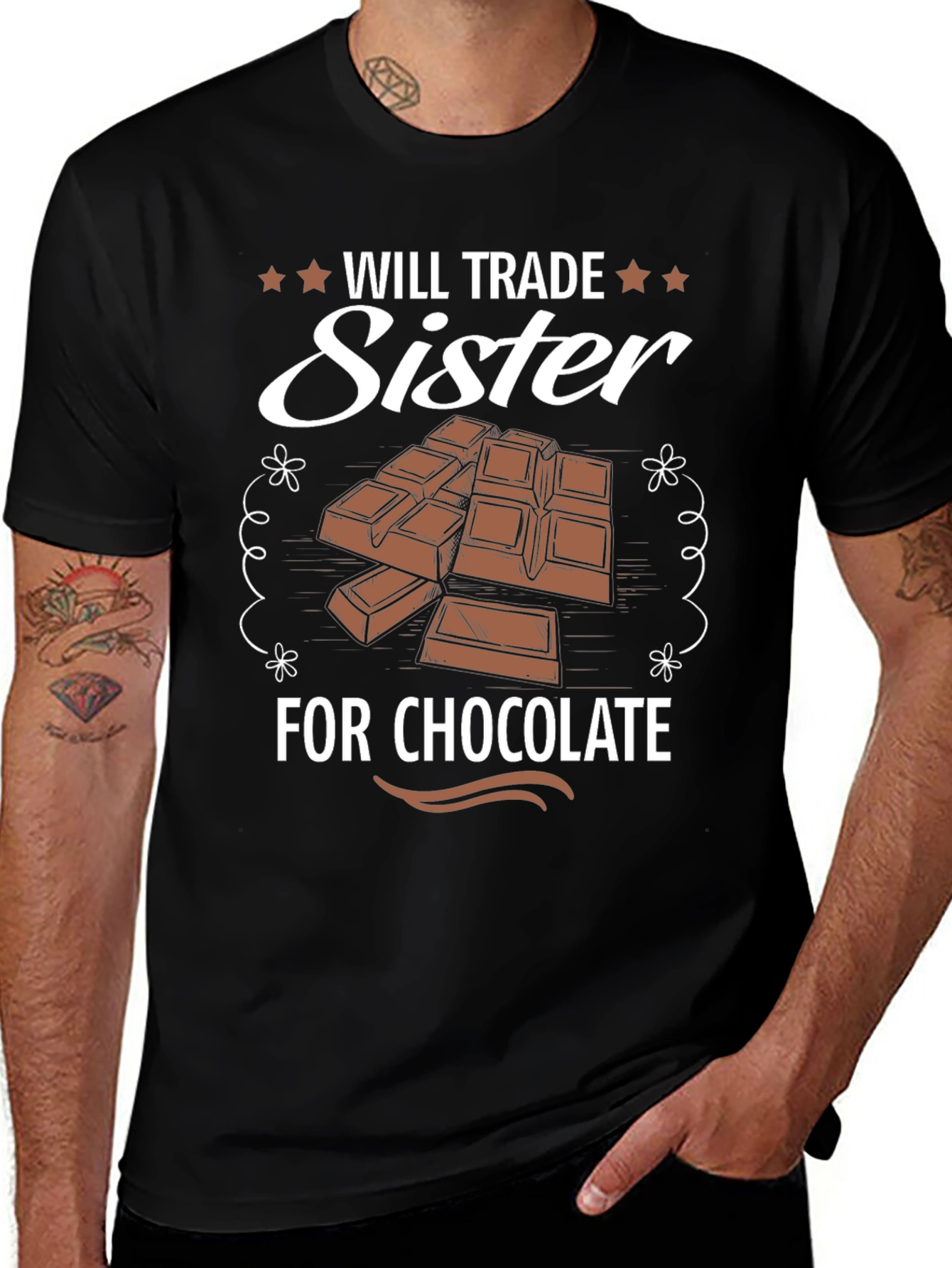 Will Trade Sister For Chocolate Graphic T-Shirt