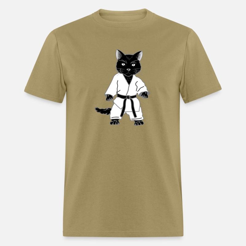 Karate Cat with Black Belt