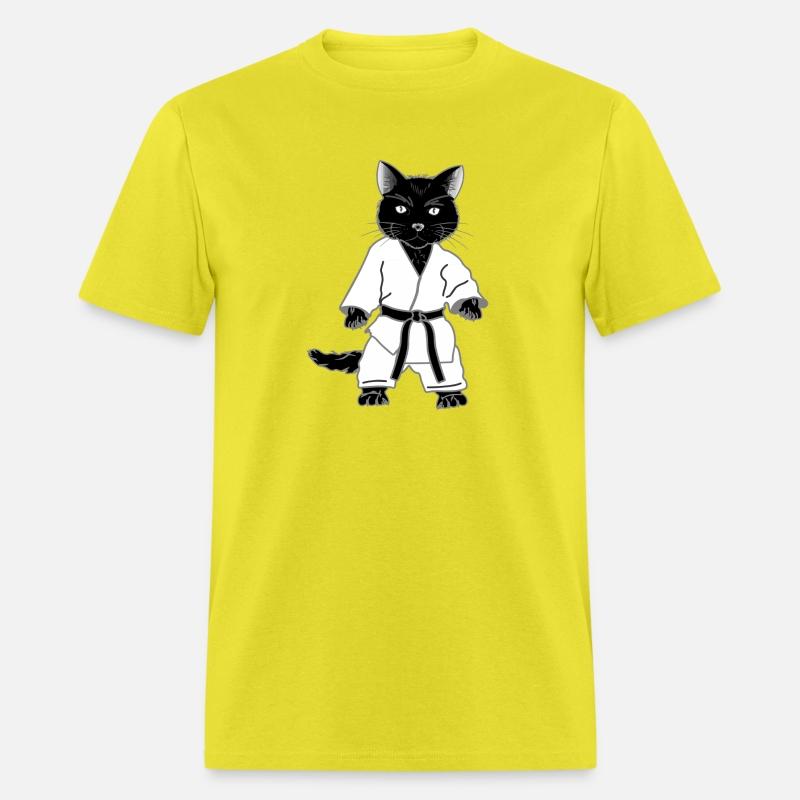 Karate Cat with Black Belt