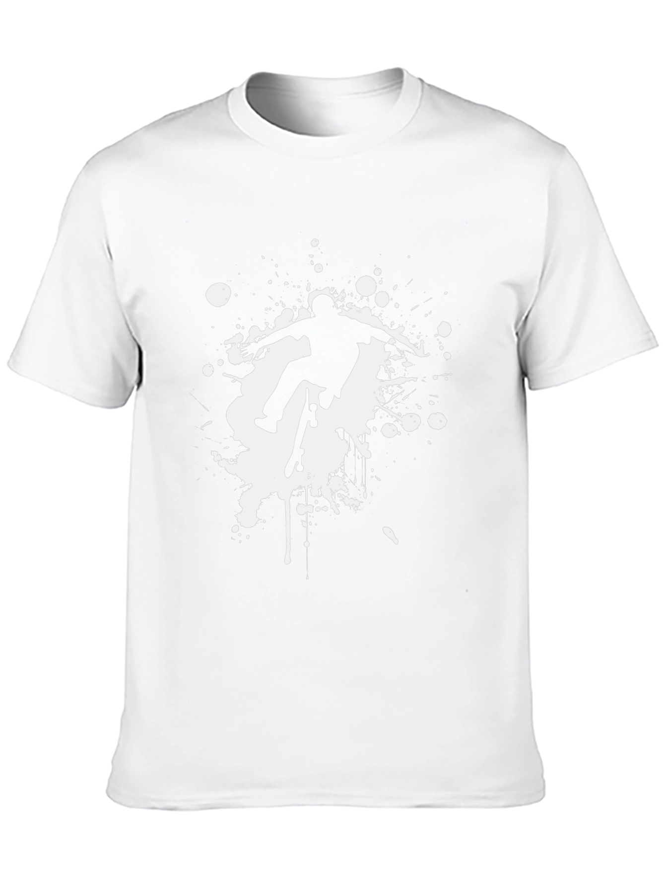 Skateboarder Graphic Black T-Shirt