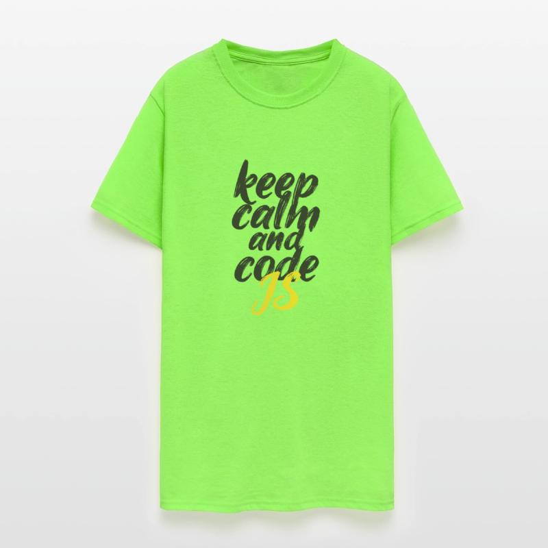 Keep Calm and Code JS - Gradient Yellow