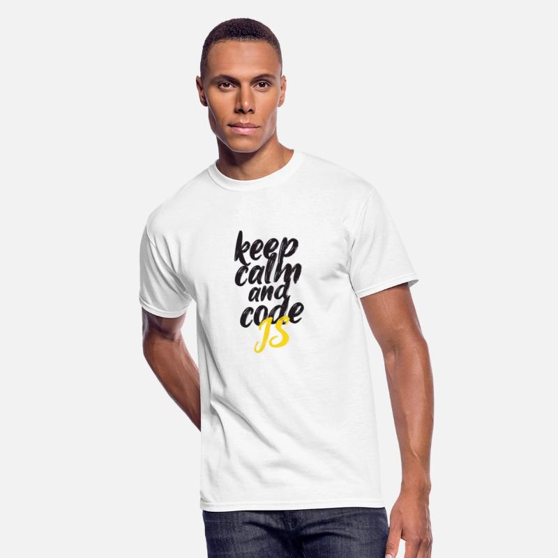 Keep Calm and Code JS - Gradient Yellow