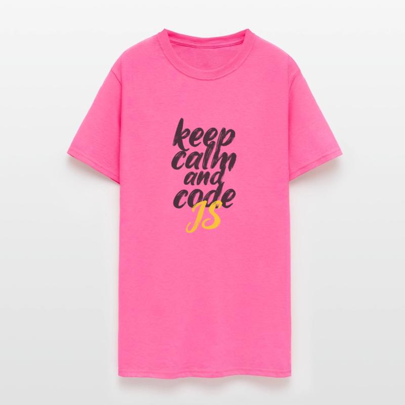 Keep Calm and Code JS - Gradient Yellow