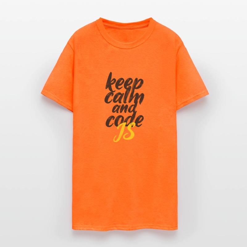 Keep Calm and Code JS - Gradient Yellow