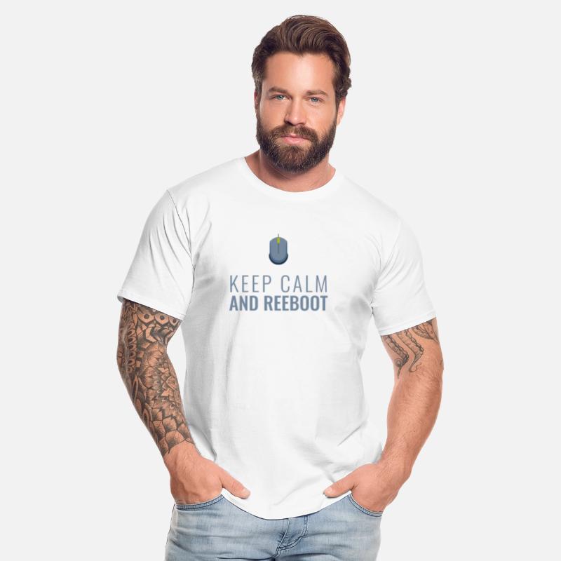 Keep Calm and Reboot, Funny IT Programmer.