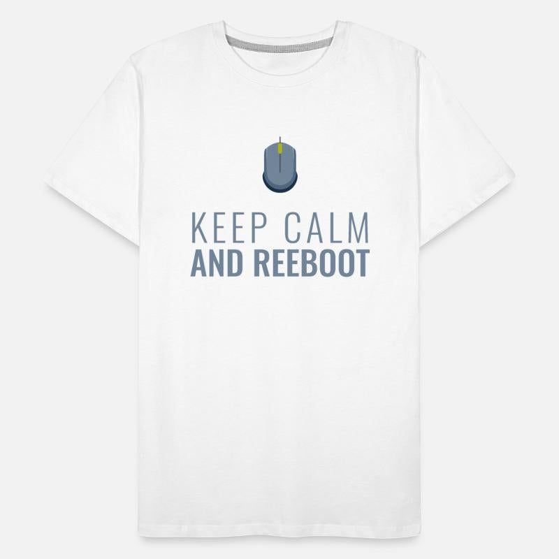 Keep Calm and Reboot, Funny IT Programmer.
