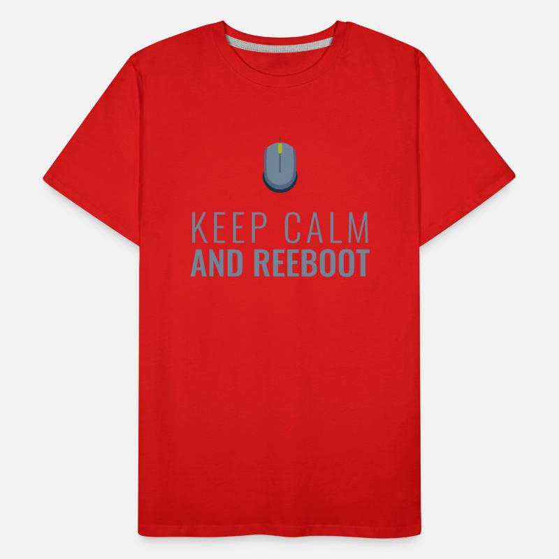 Keep Calm and Reboot, Funny IT Programmer.