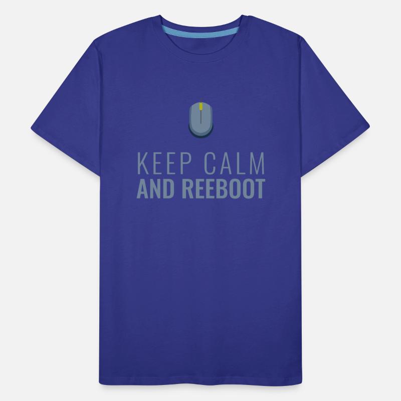 Keep Calm and Reboot, Funny IT Programmer.