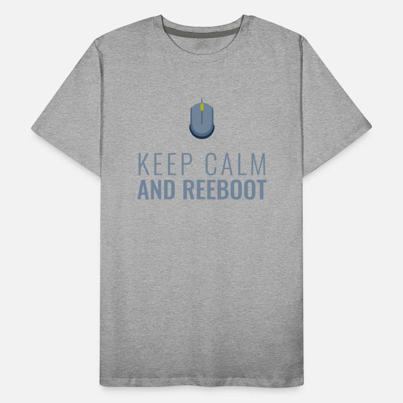 Keep Calm and Reboot, Funny IT Programmer.