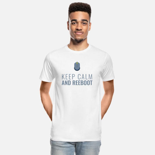 Keep Calm and Reboot, Funny IT Programmer.