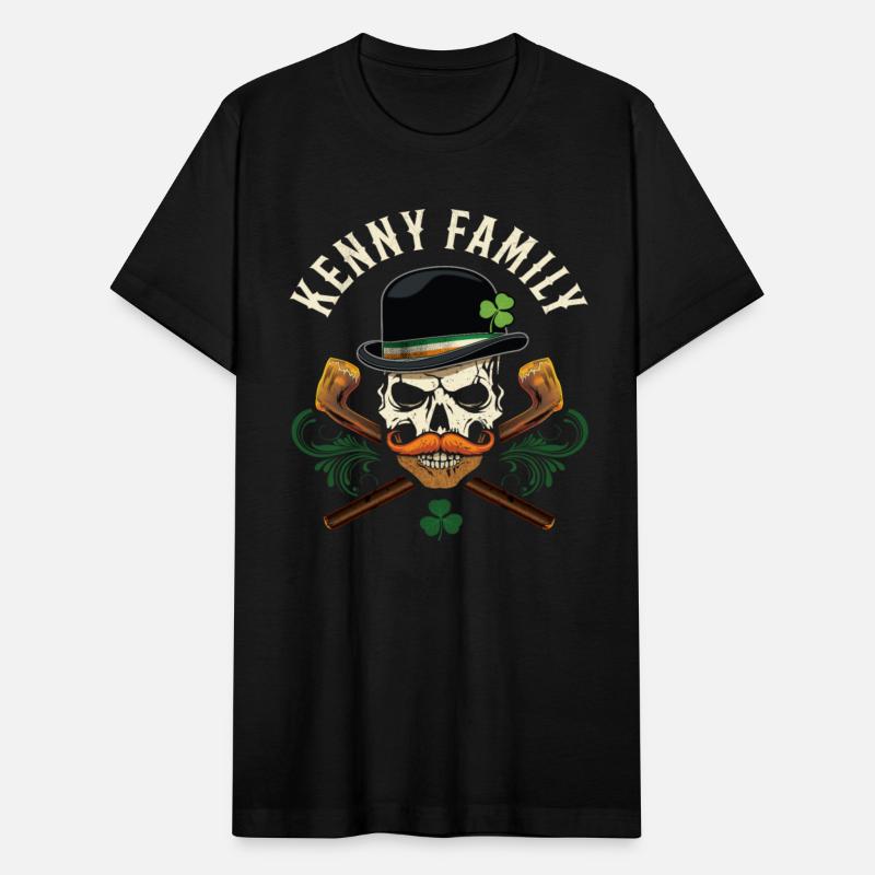 Kenny Family Irish Skull with Shillelagh and