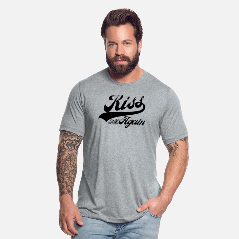 Kiss Me Again Swoosh design on simply color tone.