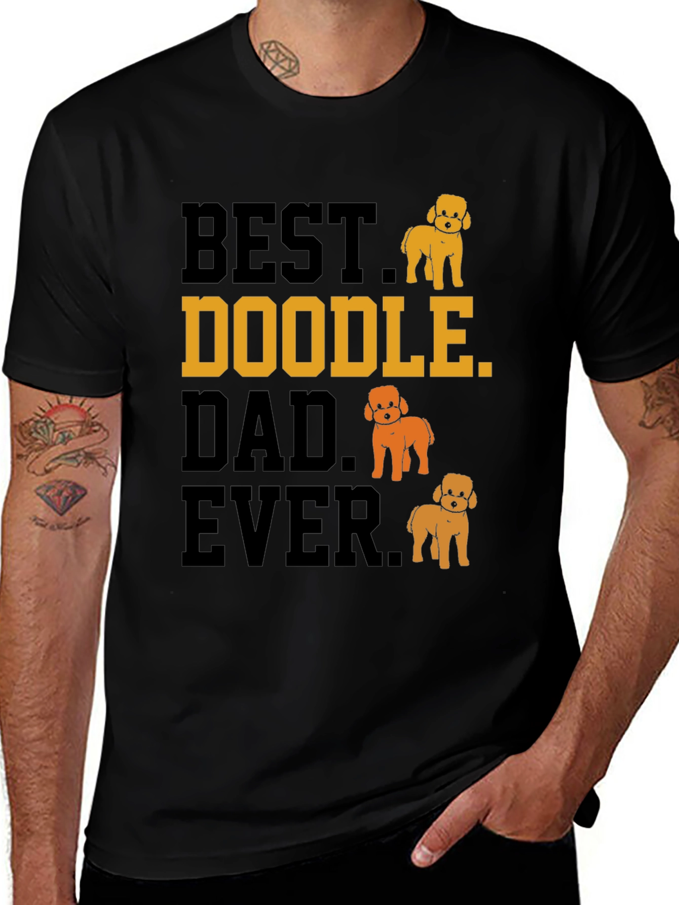 Best Doodle Dad Ever Graphic T-Shirt