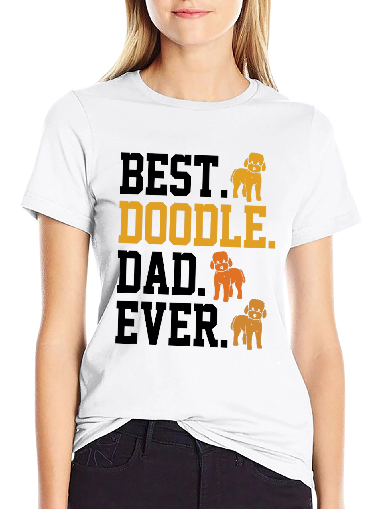 Best Doodle Dad Ever Graphic T-Shirt