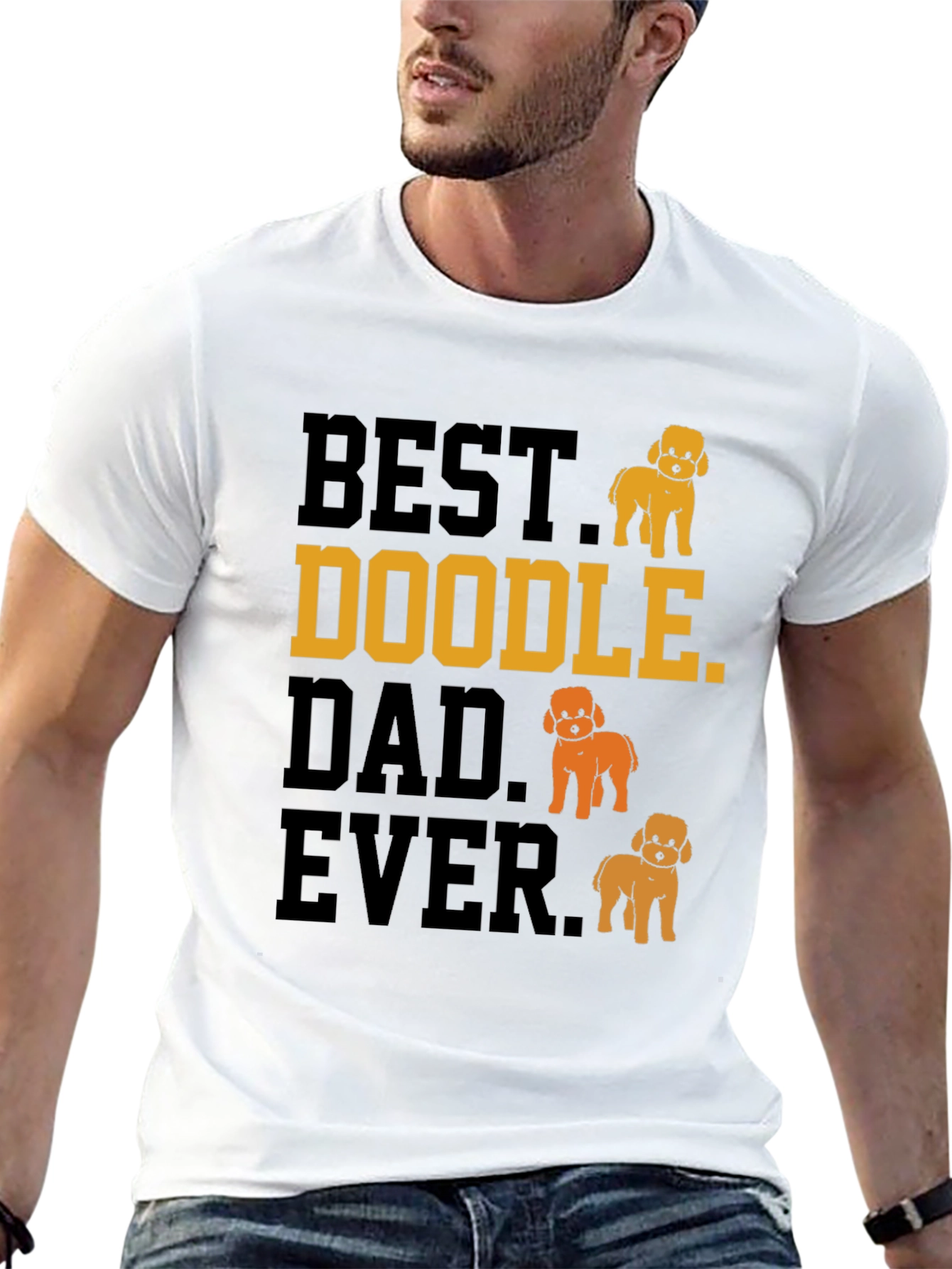 Best Doodle Dad Ever Graphic T-Shirt