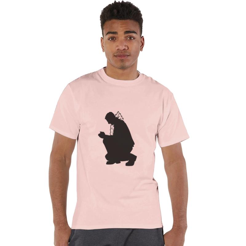 Kneeling Praying Man Silhouette