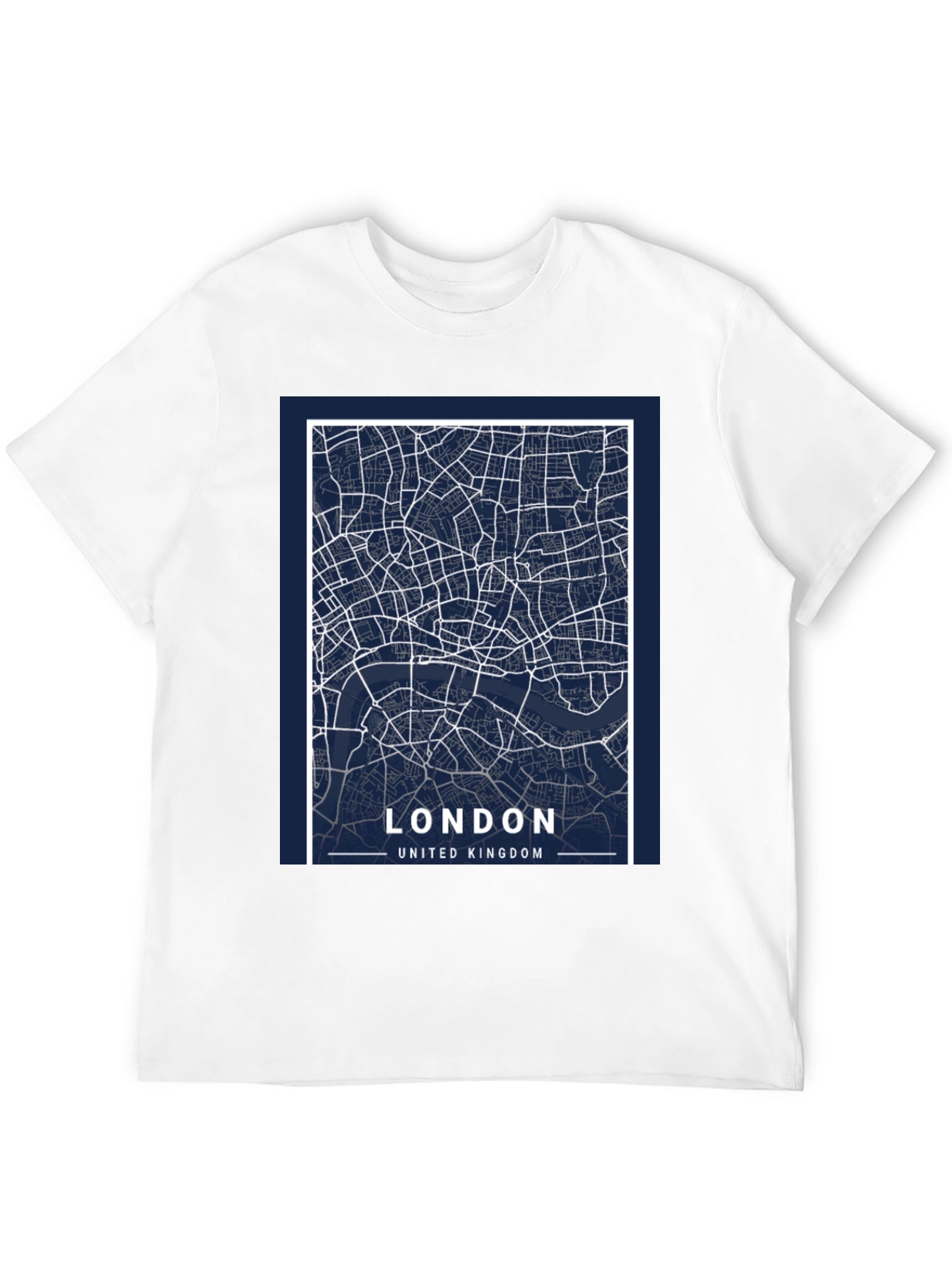 London Map Graphic T-Shirt - Black