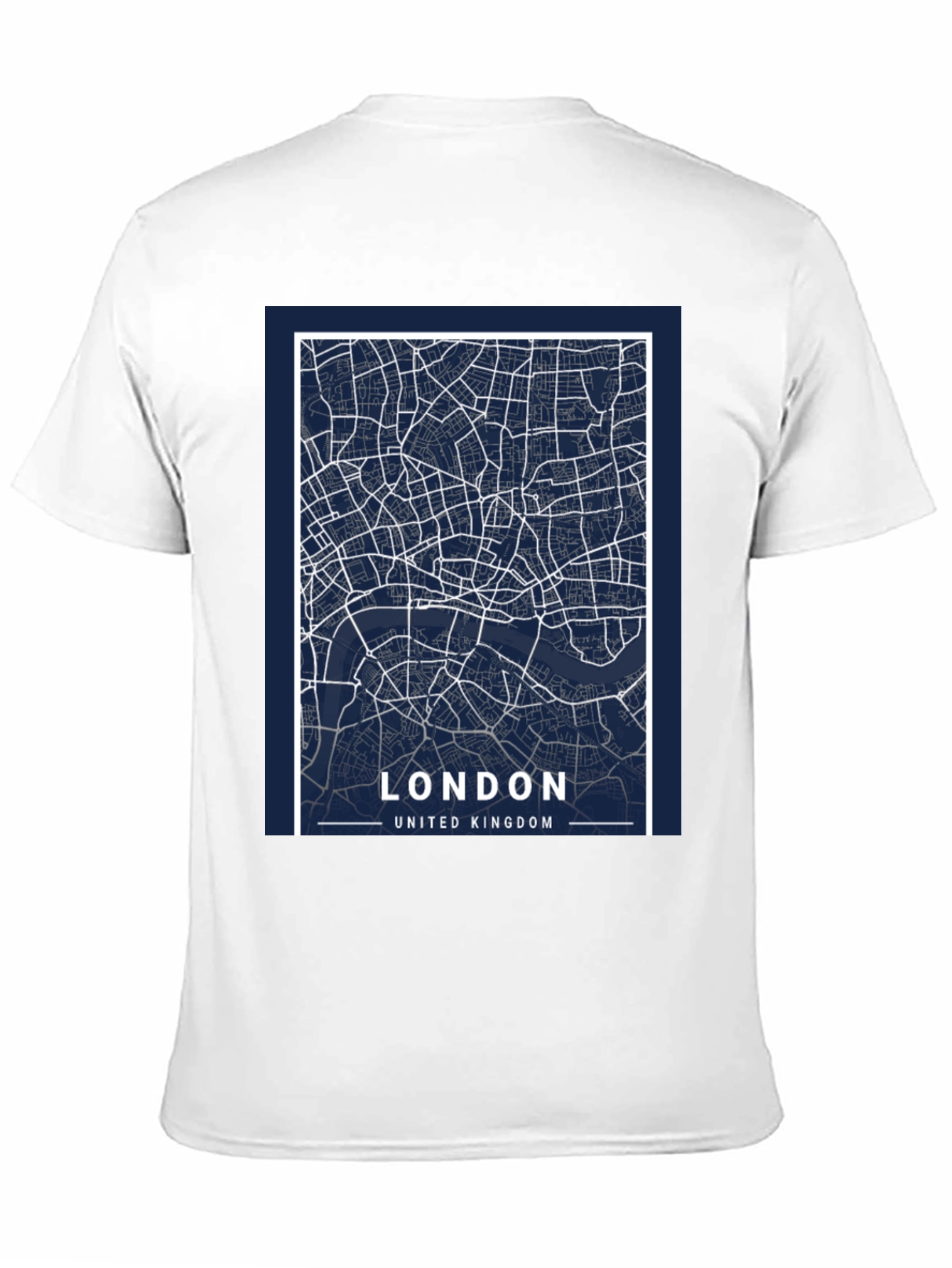 London Map Graphic T-Shirt - Black