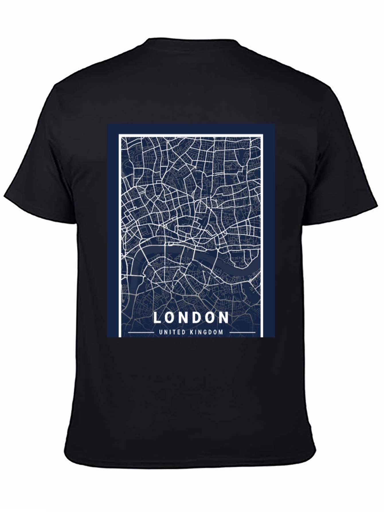 London Map Graphic T-Shirt - Black