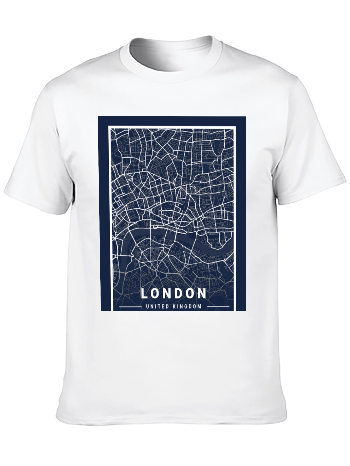 London Map Graphic T-Shirt - Black